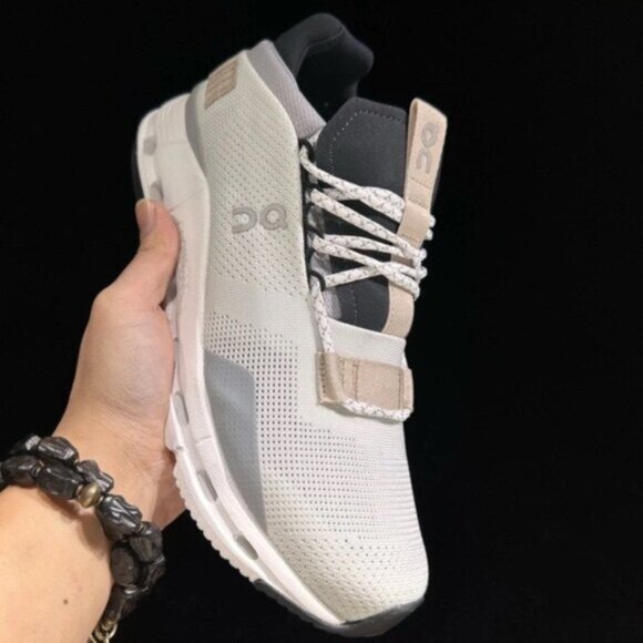 ON Running Cloudnova Women Shoes White Sand - Picture 4 of 5